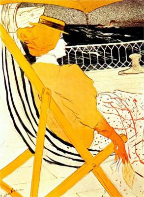 Henri de Toulouse-Lautrec: Az 54-es kabin utasa a hajóúton, 1896.